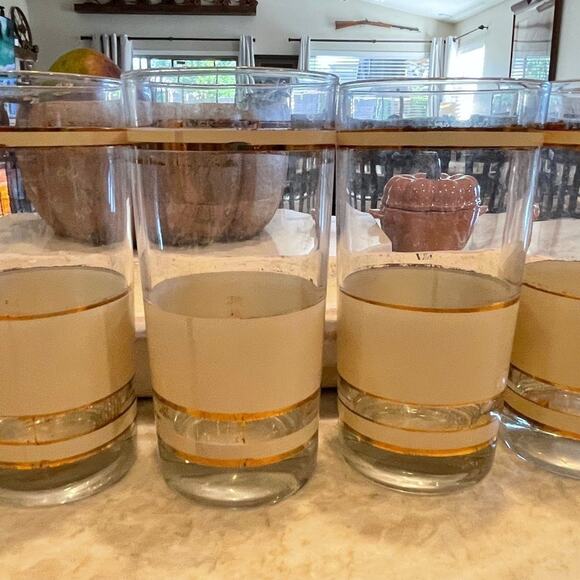 4-Georges Briard High Ball Cocktail Glasses MCM - Picture 2 of 10